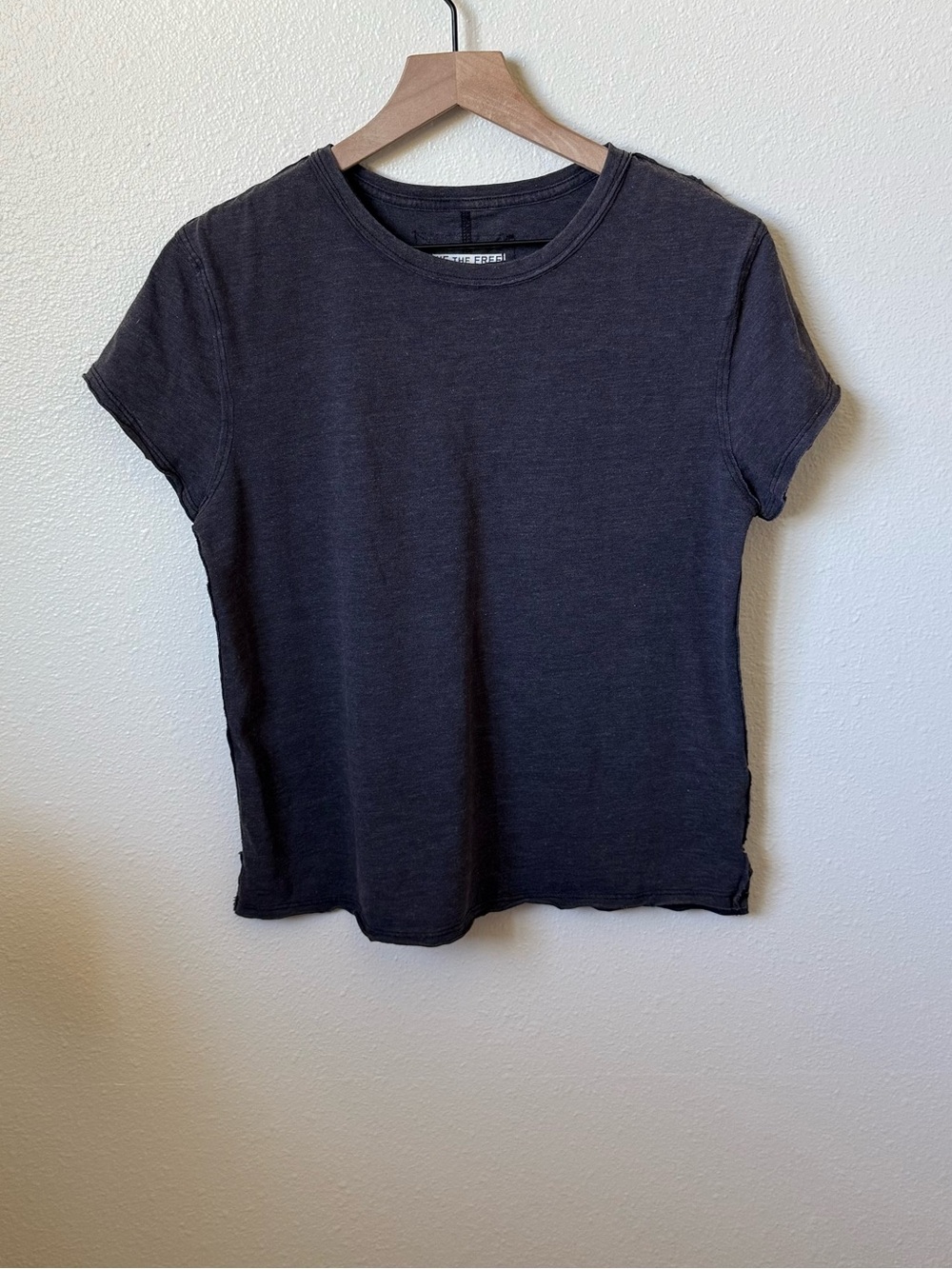 We The Free Black Short Sleeve Crew Tee
